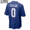 Maillot Enfant New York Giants Azeez Ojulari 0 Nike Royal 2021 NFL Draft